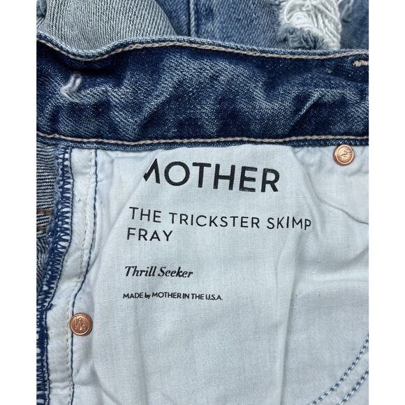 Mother Superior Denim Trickster Skimp Fray in Thrill Seeker Blue Jeans Size 25 - Picture 16 of 16